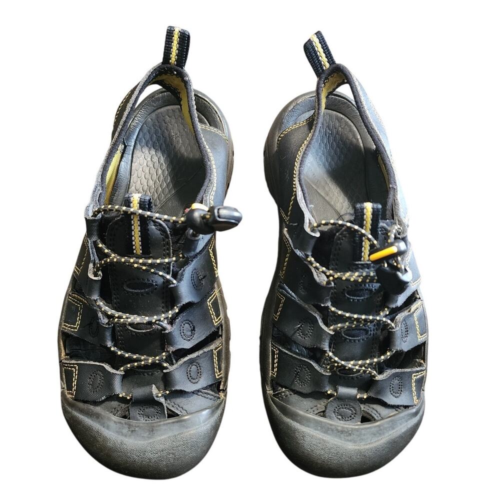 Keen Big Kid Black Yellow Outdoor Water Hiking Sandals Size 5 37